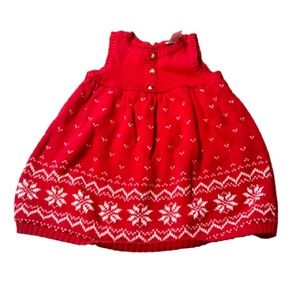 5/$25 Carter’s Girl’s 9 Months Red Holiday Dress
